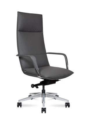 Кресло для руководителя Norden Parker HD-2216-2 H grey серая премиум экокожа