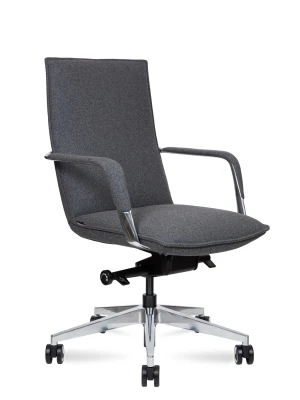 Кресло для переговорной Norden Parker LB HD-2216-5 L-1 LB fabric серая ткань войлок