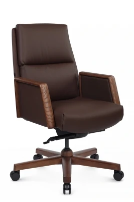 Кресло для руководителя Riva Design Franco-M B2415-1 коричневая кожа