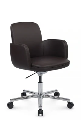 Кресло для переговорной Riva Design Charm B2512 темно-коричневая кожа