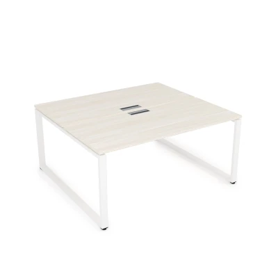 Стол системы БЕНЧ, на 2 рабочих места (1600*1435*750), Gloss, цвет Ivory