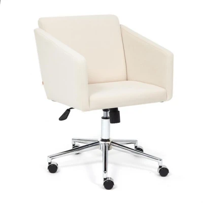Кресло для персонала TetChair Milan молочный флок