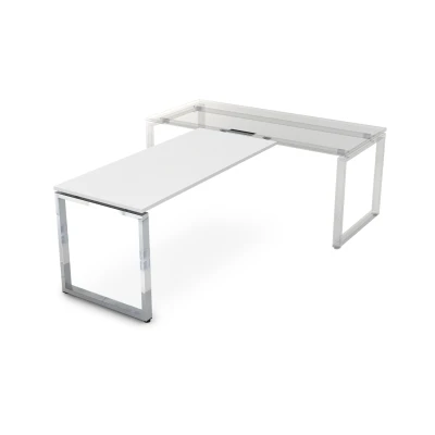 Брифинг приставка (1600*700*750), Gloss Line, цвет Белый Премиум