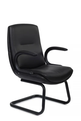 Конференц-кресло Riva Design Dante-CF C2561-12 черная премиум экокожа