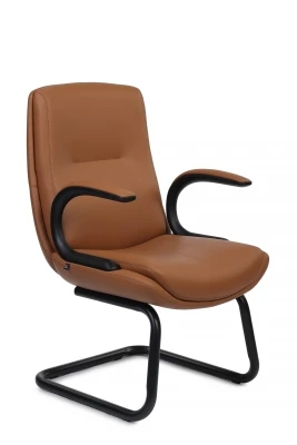 Конференц-кресло Riva Design Dante-CF C2561-12 светло-коричневая премиум экокожа