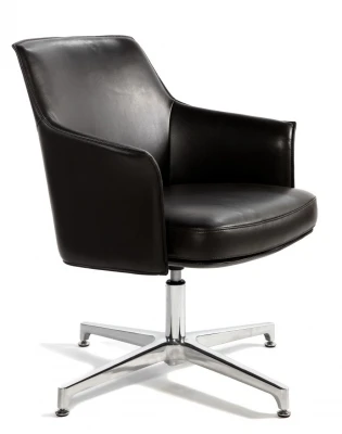 Конференц-кресло Norden Бордо CF C1918 CF brown leather темно-коричневая кожа