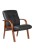 Офисный стул Riva Chair RCH М 165 D/B+Чёрная кожа