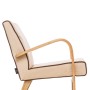 Кресло для отдыха Шелл Mebelimpex Дуб шпон Verona Vanilla, кант Verona Brown - 00009330 - 5