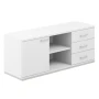 Тумба сервисная 1638х462х584 с замком/ AG.294.WH.WH.WH/ корпус: белый, топ-дно: белый, фасады:белый