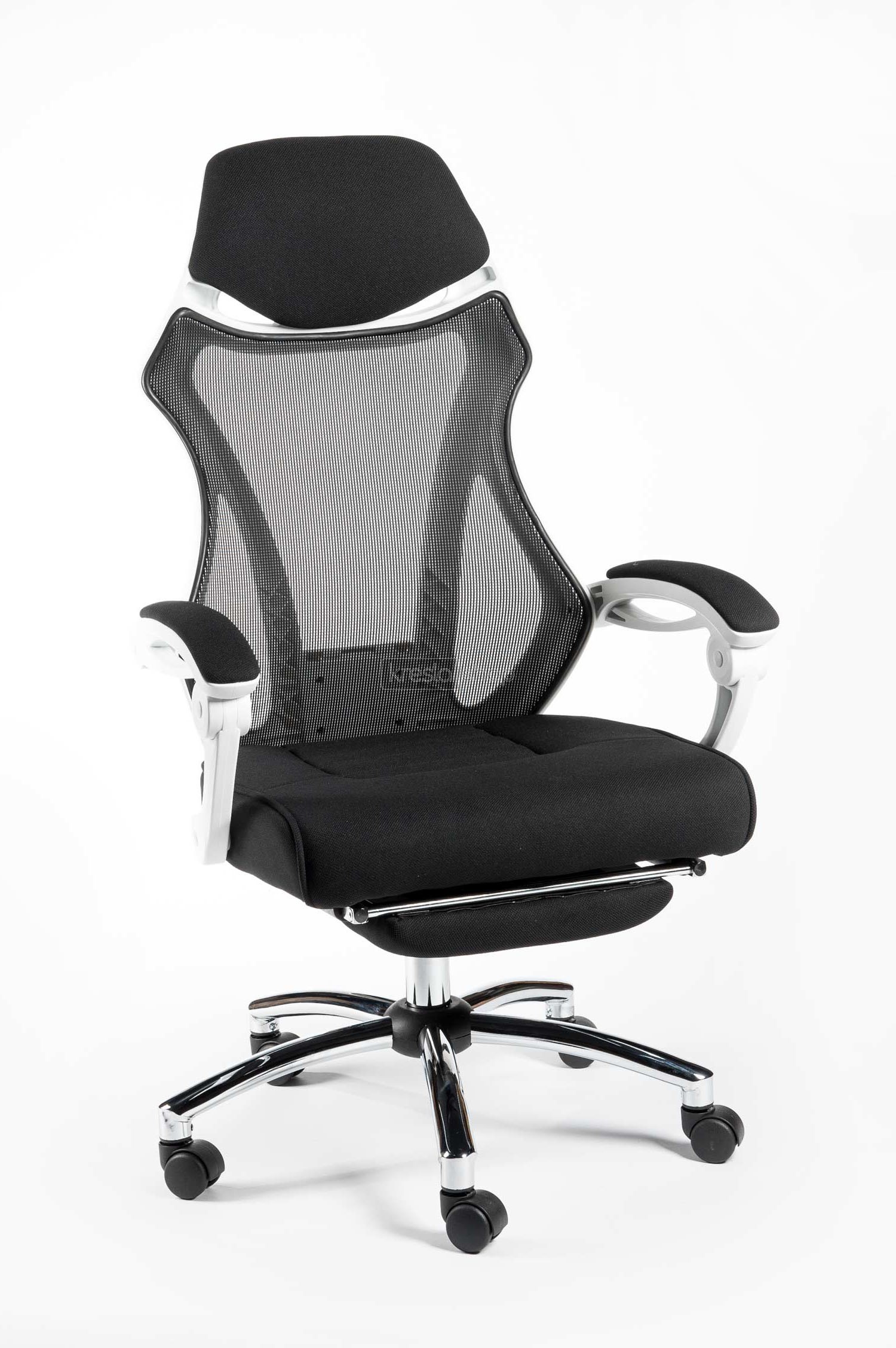 Кресло для персонала Norden 007 H-007 А black/white plastic