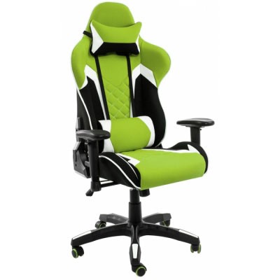 Геймерское кресло Woodville Prime черное / зеленое