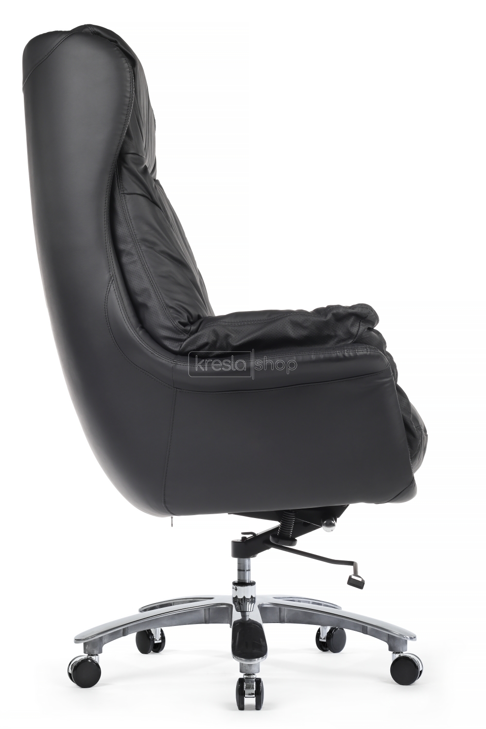 Кресло для руководителя Riva Design Leonardo A355 черная кожа - 2
