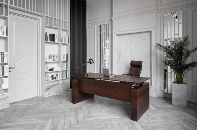 Кабинет руководителя Tesla Эвкалипт мореный