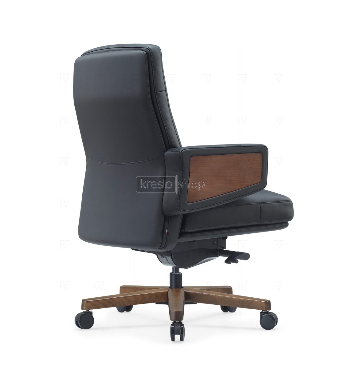 Кресло для руководителя Riva Design Rafael-M B2119 черная кожа - 3