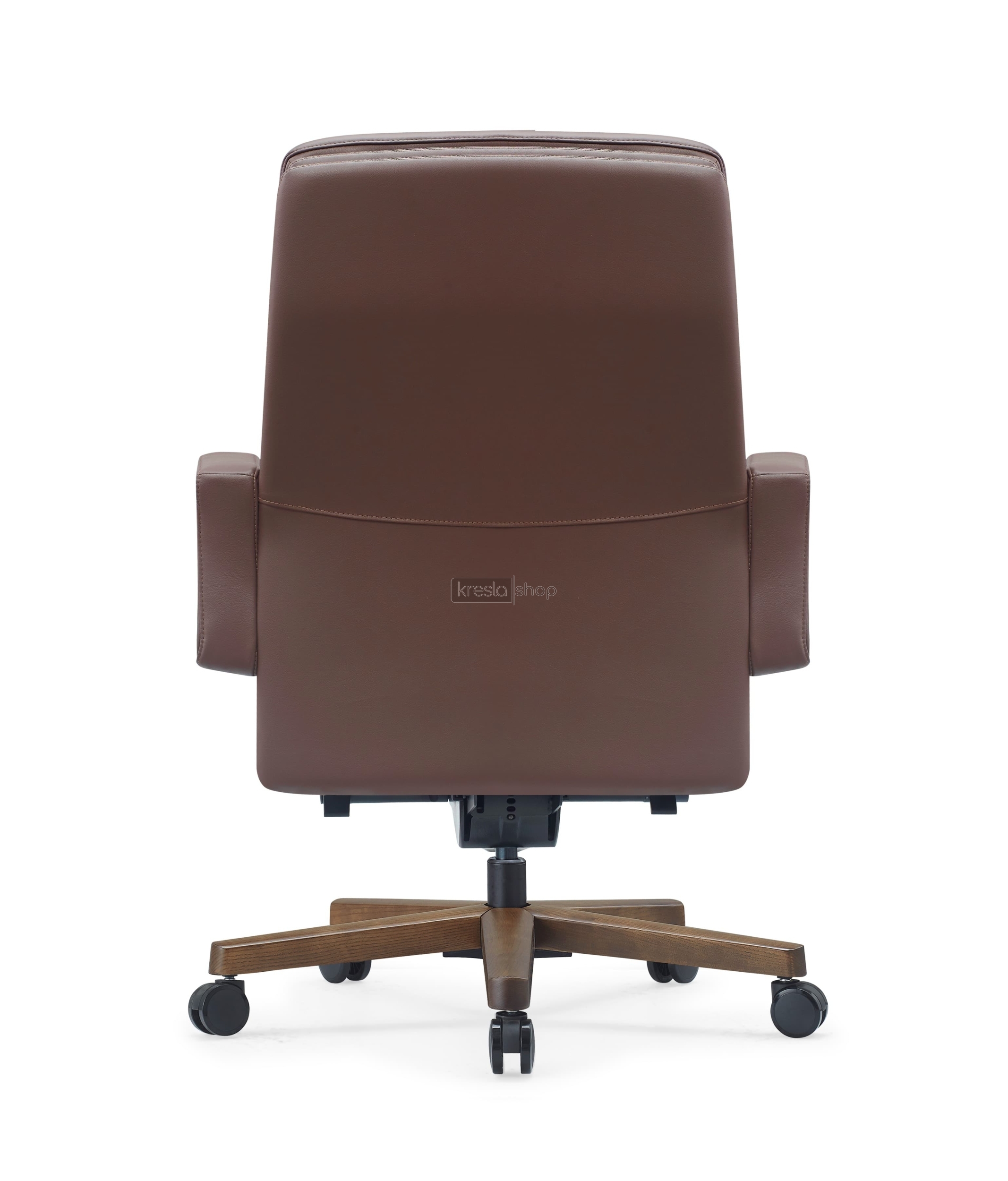 Кресло для руководителя Riva Design Rafael-M B2119 коричневая кожа - 4