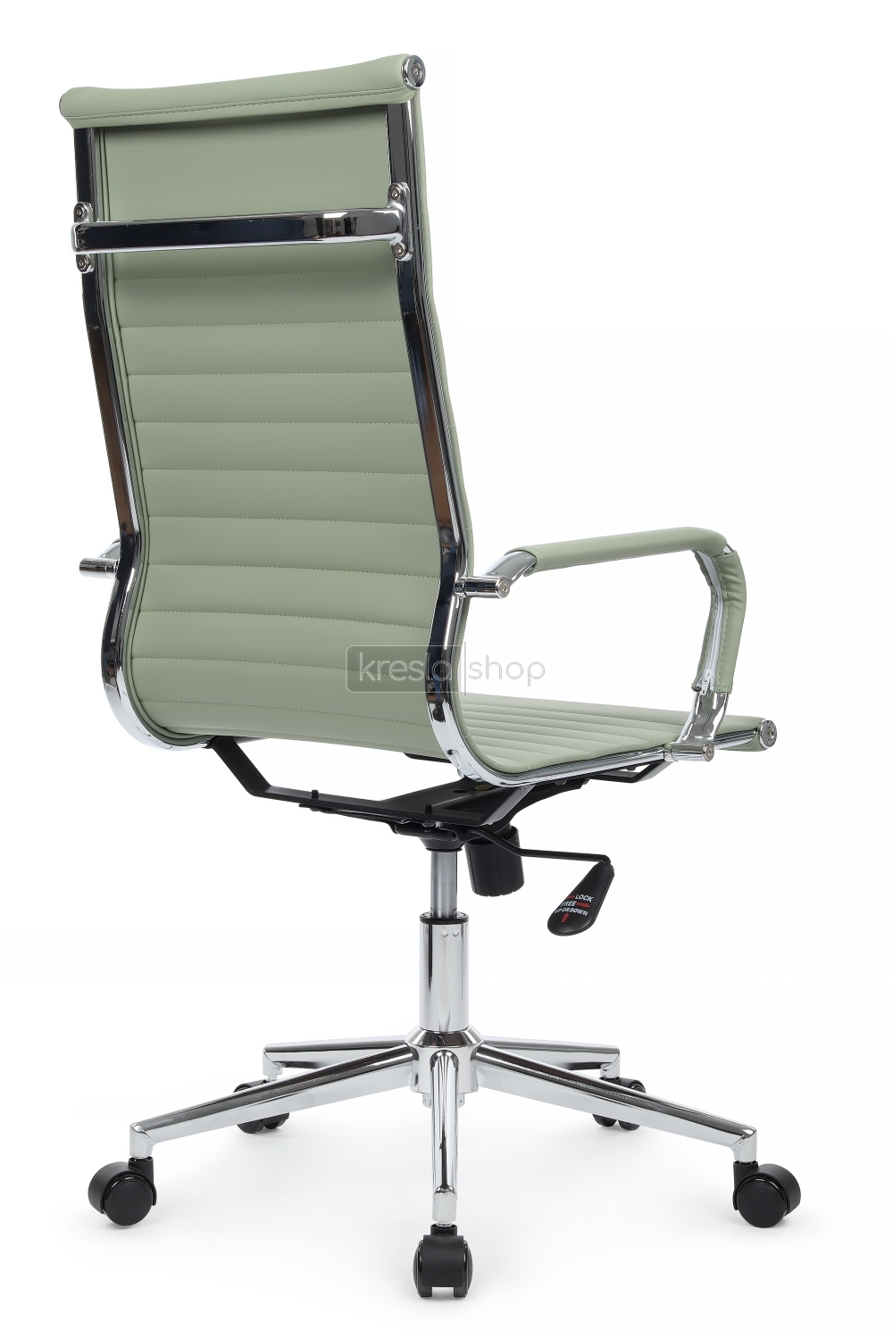 Кресло для руководителя Riva Hugo RCH 6002-1SE зелёная экокожа - 3