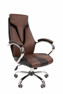 Кресло для руководителя Chairman 901 черный/коричневый