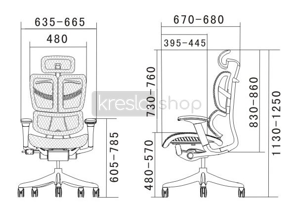 Кресло для руководителя Expert Fly черная сетка HFYM01-BK  