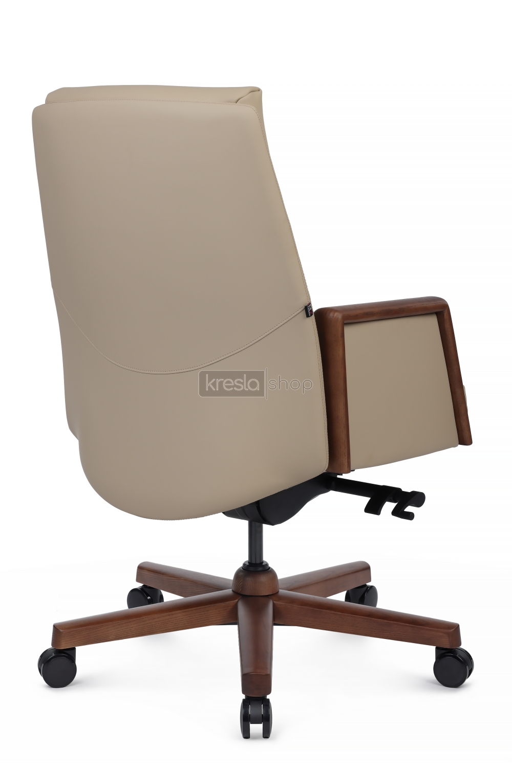 Кресло для руководителя Riva Design Franco-M B2415-1 светло-бежевая кожа - 3