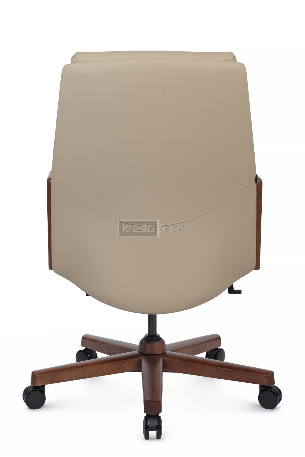 Кресло для руководителя Riva Design Franco-M B2415-1 светло-бежевая кожа - 4