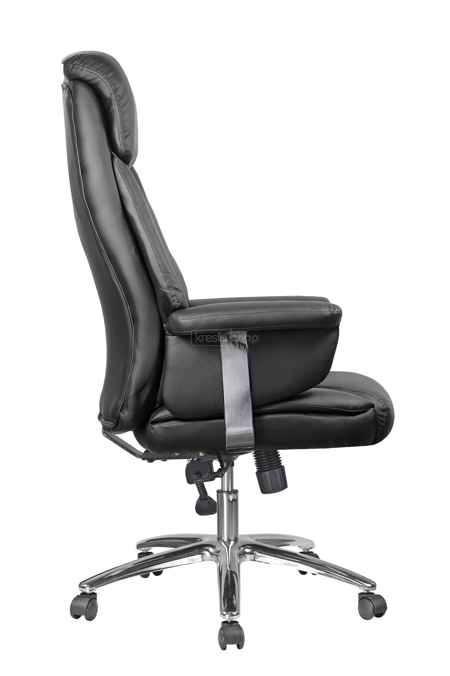Кресло для руководителя Riva Chair RCH 9501+натуральная кожа чёрный