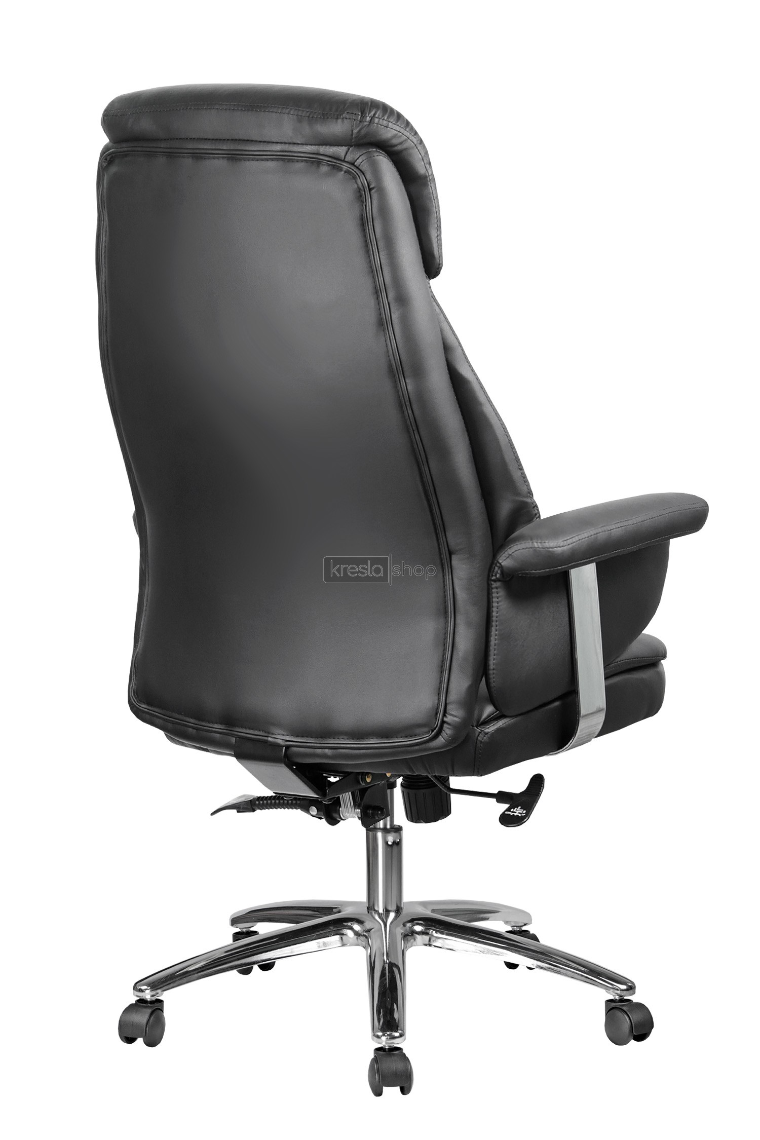 Кресло для руководителя Riva Chair RCH 9501+натуральная кожа чёрный